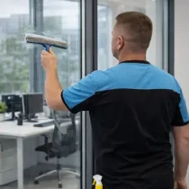 Durchführung der Fensterreinigung