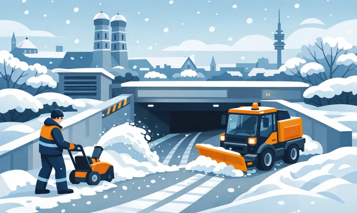 Winterdienst für Tiefgaragenzufahrten in München