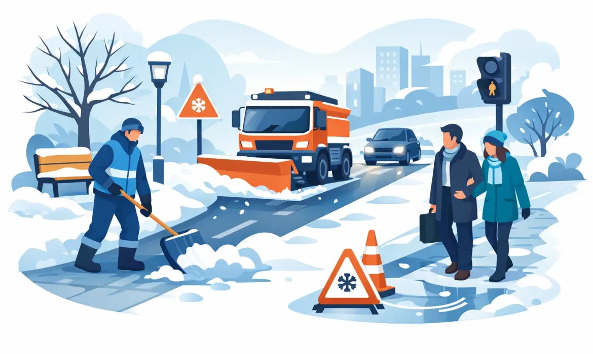 Winterdienst, Gehwege und Verkehrssicherungspflicht