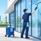 Regelmäßige Glasreinigung für Gewerbe planen